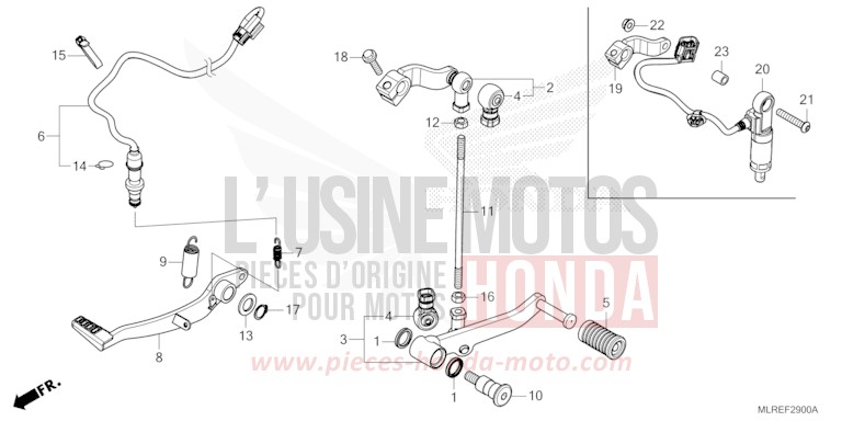 PEDAL von Hornet 500 GRAND PRIX RED (R380) von 2026